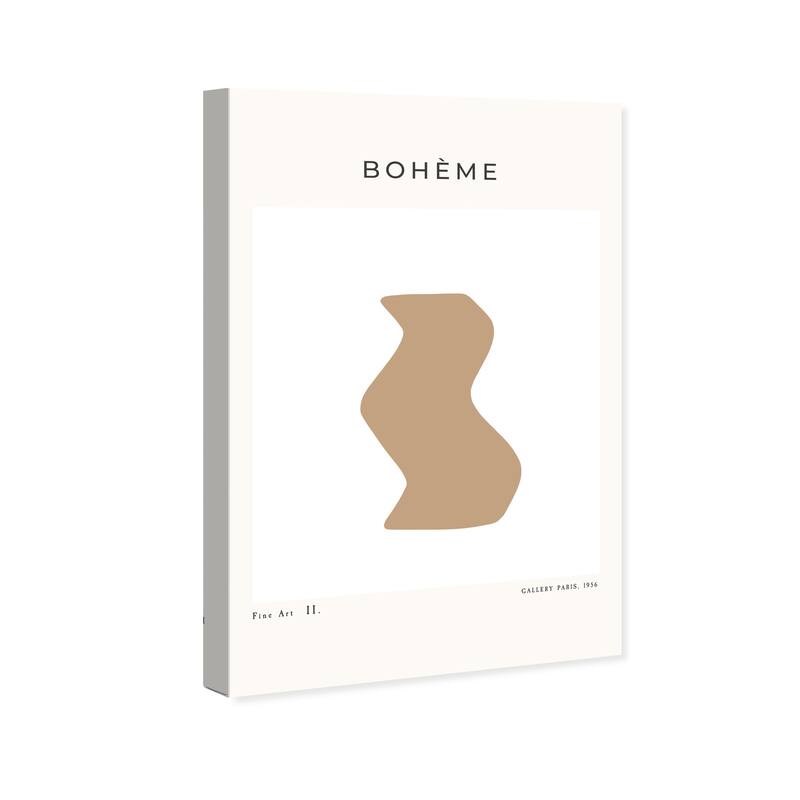 Wynwood Studio Canvas Abstract Boheme Trendy Vase Brown and Tan Modern & Contemporary Wall Art Canvas Print