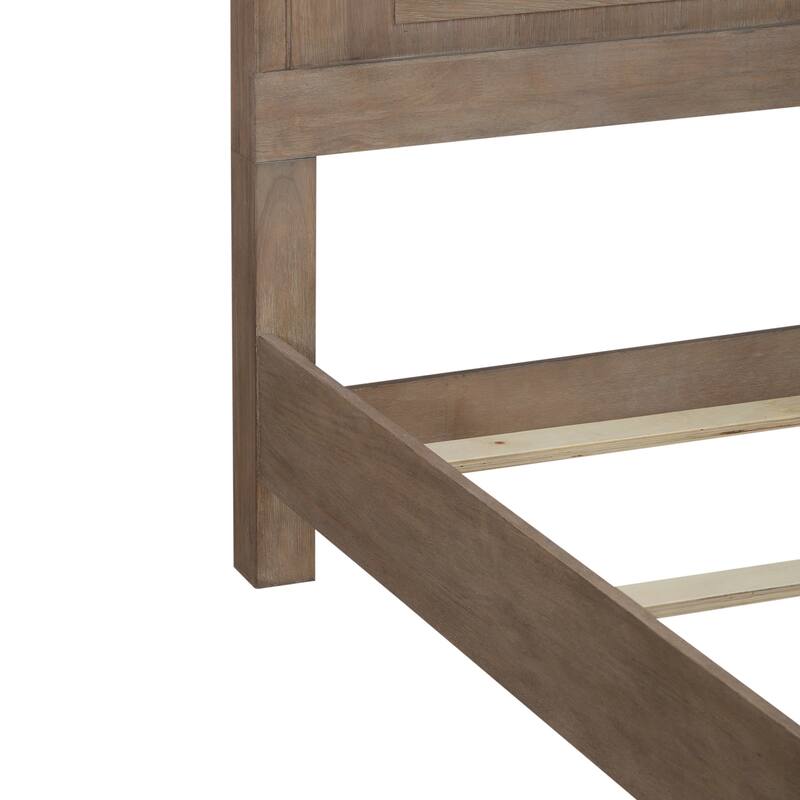 Liberty Furniture Brentwood Upholstered Bed in Sandstone Brown Oak - King or Queen