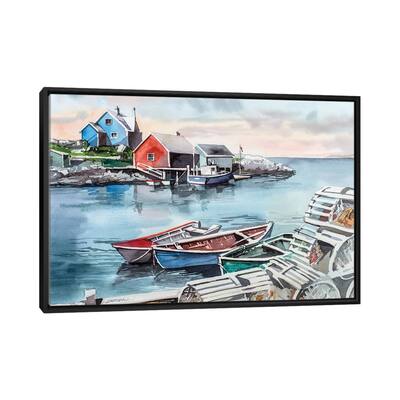 iCanvas "Peggys Cove" by Bill Drysdale Framed Canvas Print