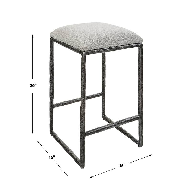 Open Frame Base Counter Stool - 26" - Gray