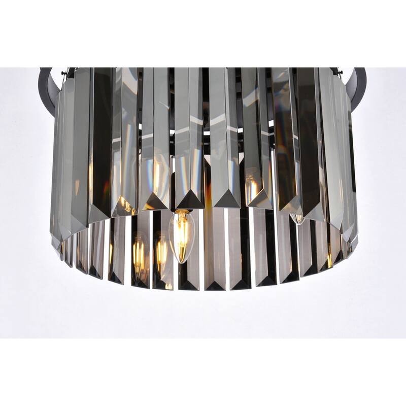 Royce Edge 3-Light Matte Black Flush Mount