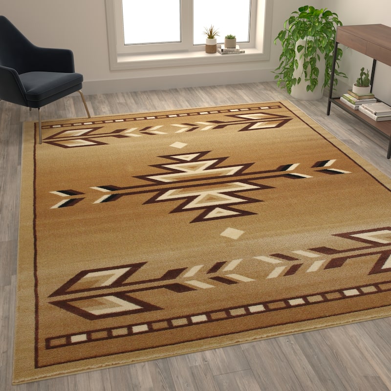 Multipurpose Southwestern Style Patterned Indoor Area Rug