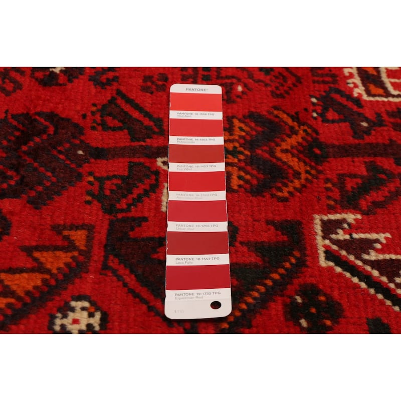 ECARPETGALLERY Hand-knotted Melis Red Wool Rug - 6'8 x 9'9
