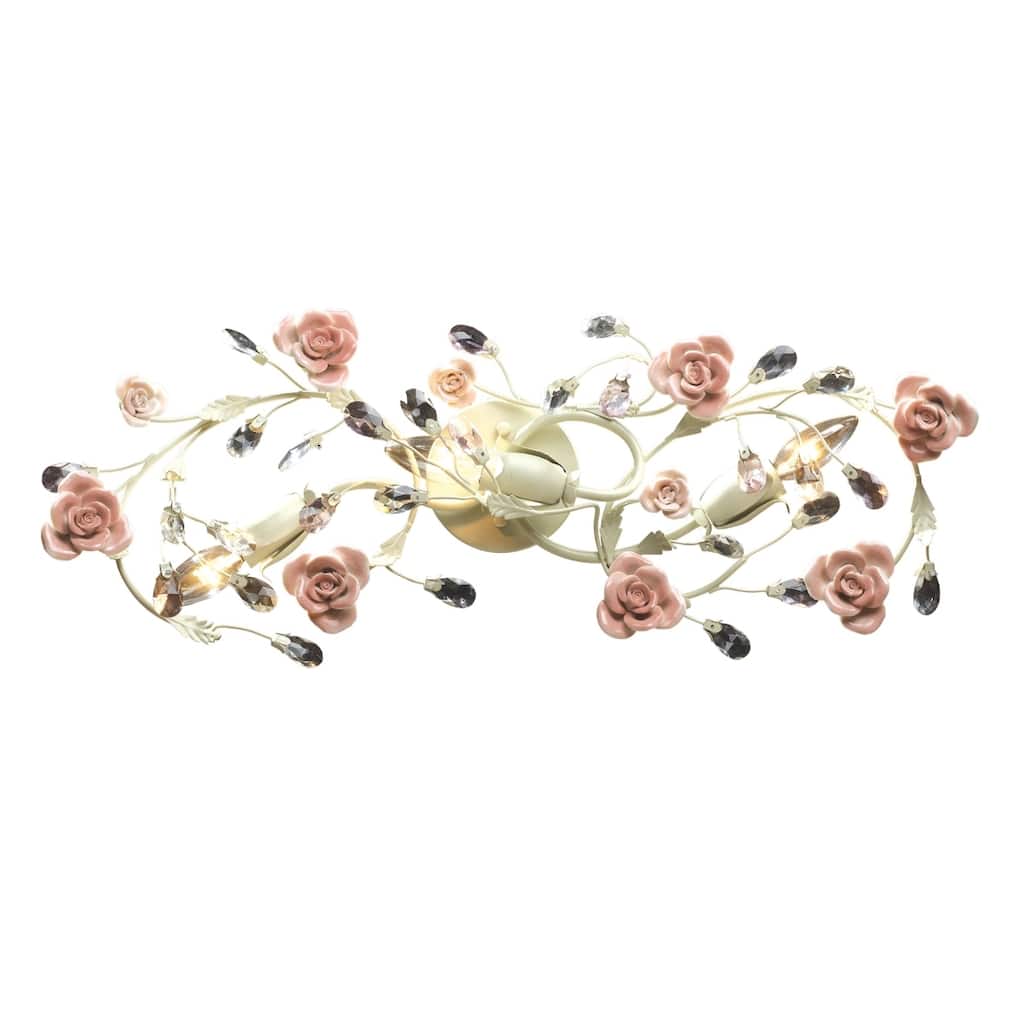 Heritage 27-inch Wide 3-Light Vanity Light in Cream - 27