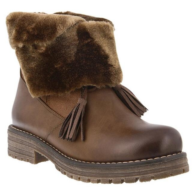 fur fold over boots