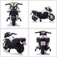 preview thumbnail 2 of 7, 6V Electric Ride On Motorcycle for Kids with Training Wheels, Battery-Powered Dirt Bike, Headlight, and Safe Control