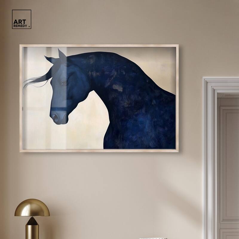 Blue Horse I Shadowbox by Art Remedy