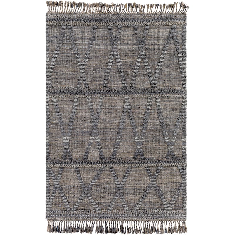 Shravya Handmade Bohemian Geometric Wool Area Rug