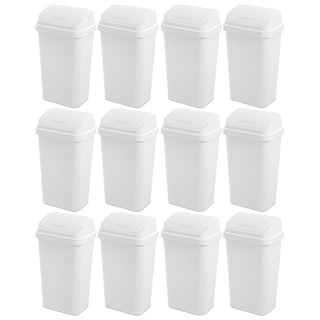 Sterilite 13 Gal Swing Top Lidded Wastebasket Kitchen Trash ...