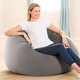 preview thumbnail 8 of 6, Intex 68579EP Inflatable 42 x 41 x 27 Inch Beanless Bag Lounge Chair, Gray