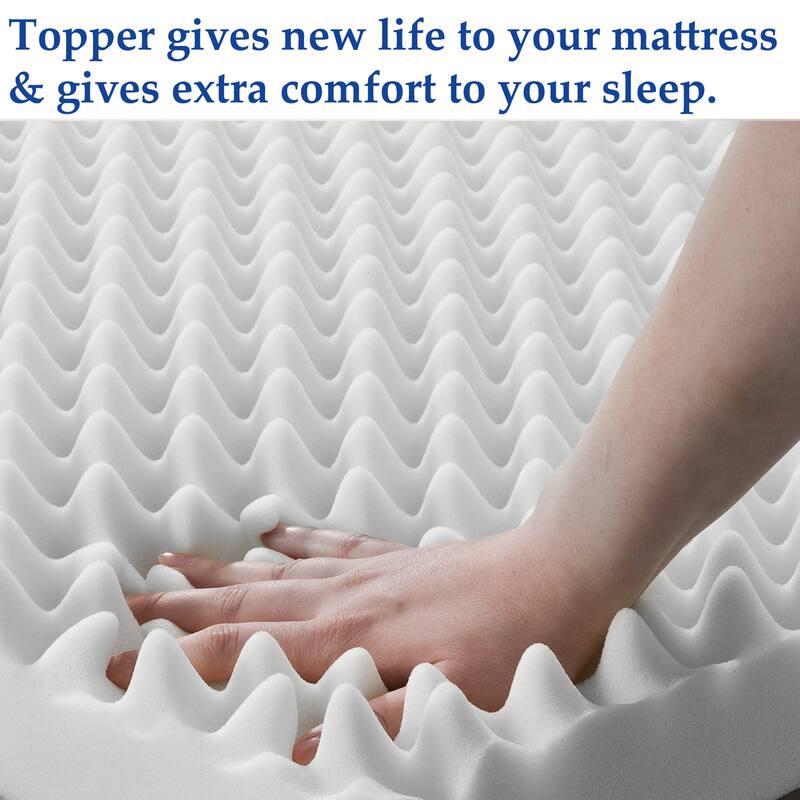 1" & 2" High Density Convoluted Egg Shell Breathable Foam
