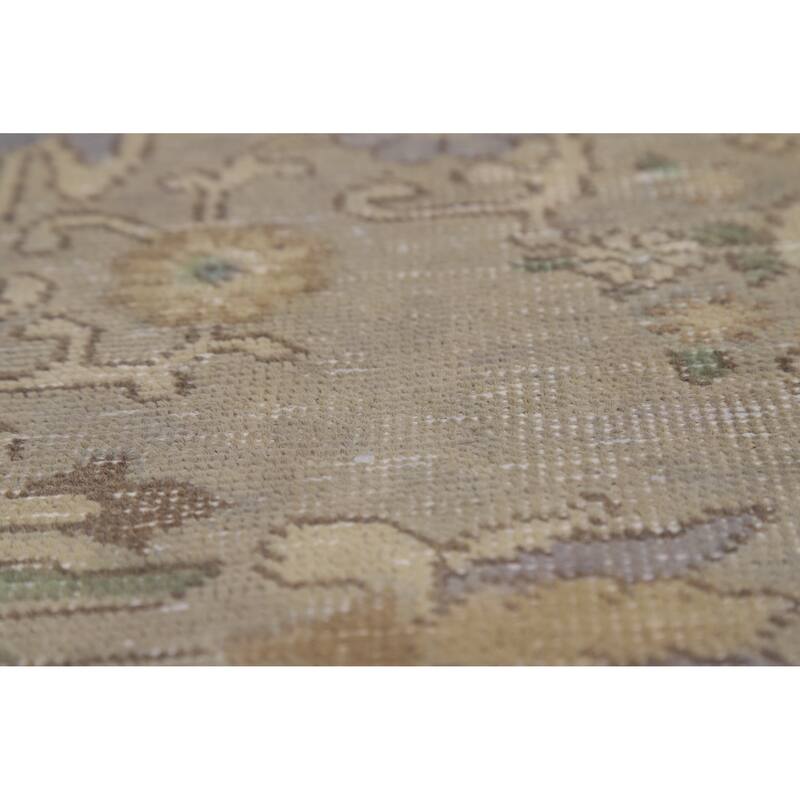 Tabriz Persian Vintage Area Rug Handmade Wool Carpet - 9'6" x 12'7"