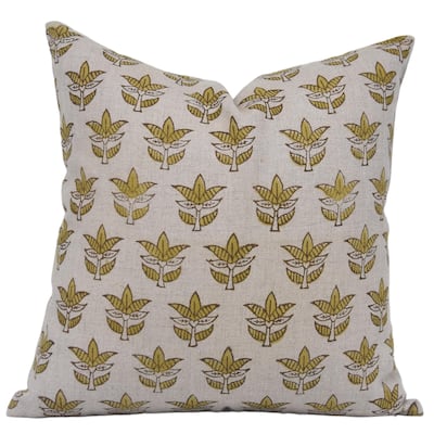 Fabdivine Linen Bohemian Block print pillow Cover