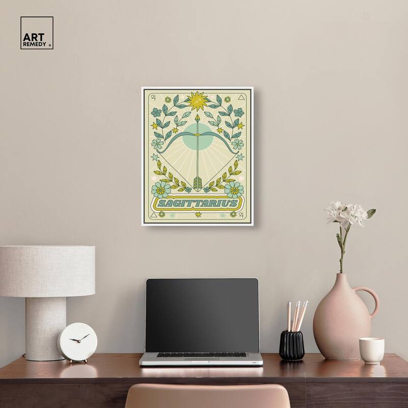 Sagittarius Stars Card Canvas by Art Remedy