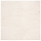 preview thumbnail 100 of 195, SAFAVIEH August Shag Solid 1.2-inch Thick Area Rug 6'7" Square - Ivory