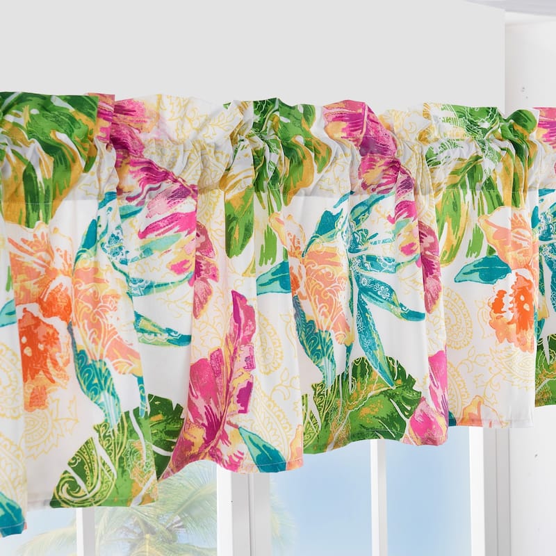 Greenland Home Fashions Tropics WIndow Valance - 84 W x 16 L