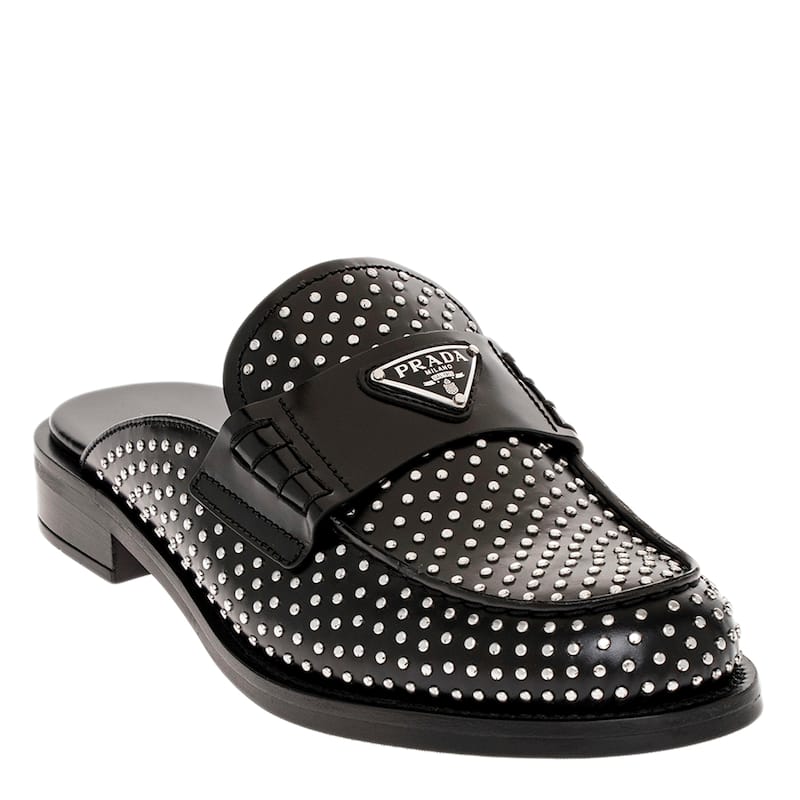 Prada Studded Mules - 37 EU