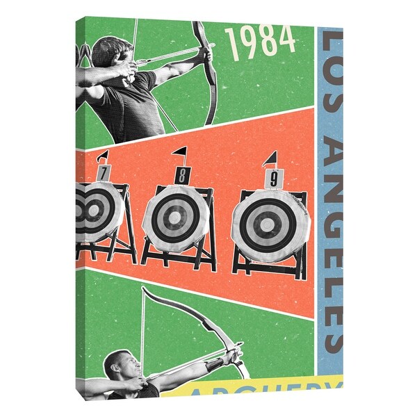 PTM Images 9-109128 PTM Canvas Collection 10" x 8" - "Los Angeles Archery 1984" Giclee Sports and Hobbies Art Print on Canvas