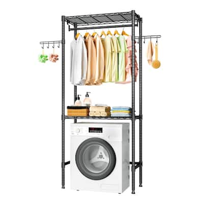 Over Washer and Dryer Shelves - 13.4"D x 30"W x 76.7"H