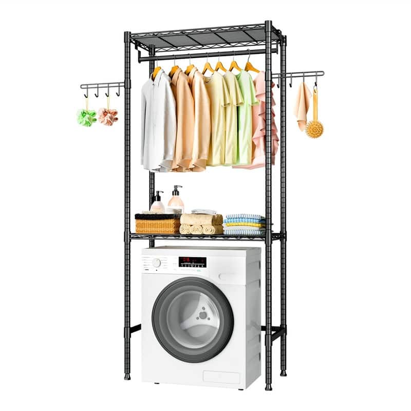 Over Washer and Dryer Shelves - 13.4"D x 30"W x 76.7"H