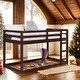preview thumbnail 2 of 5, Kid Bed Frame Twin Loft Bed with Built-in Ladder and Safety Guardrail