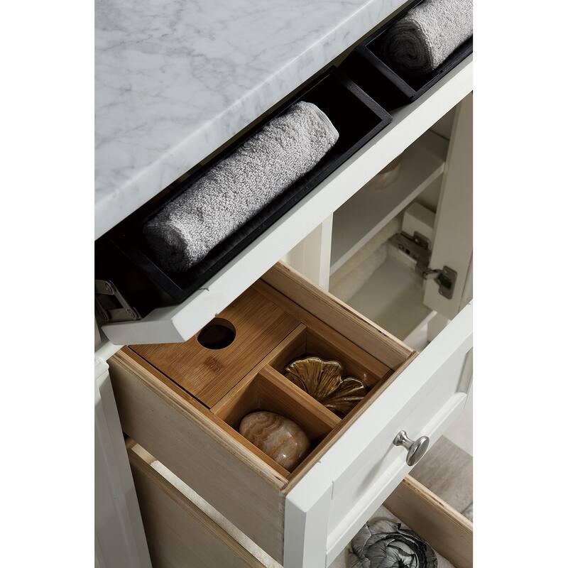 James Martin Vanities Brittany 30" Single Vanity, Bright White - 30 x 23.50 x 34