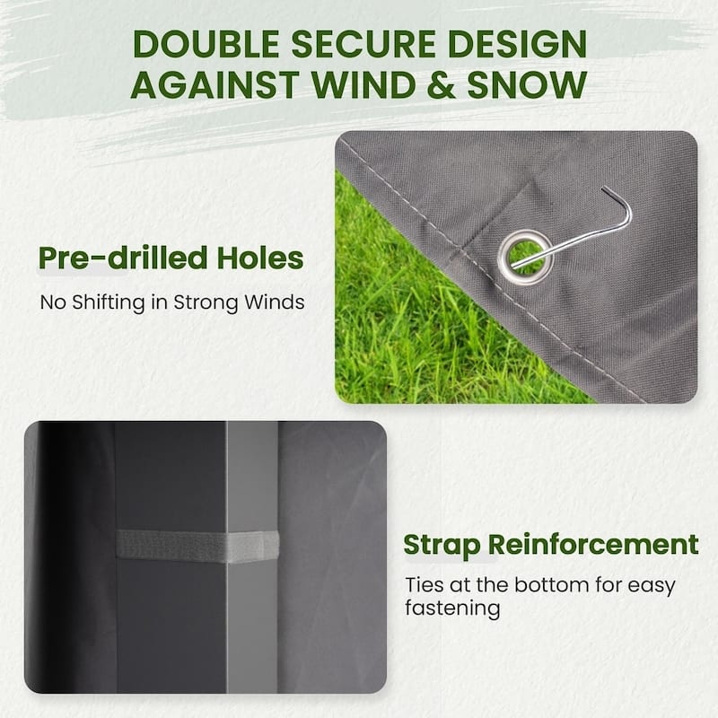 Outdoor Louvered Pergola with Optional Winter Cover Accessory | Adjustable Aluminum Hardtop Gazebo Includes Curtains & Netting