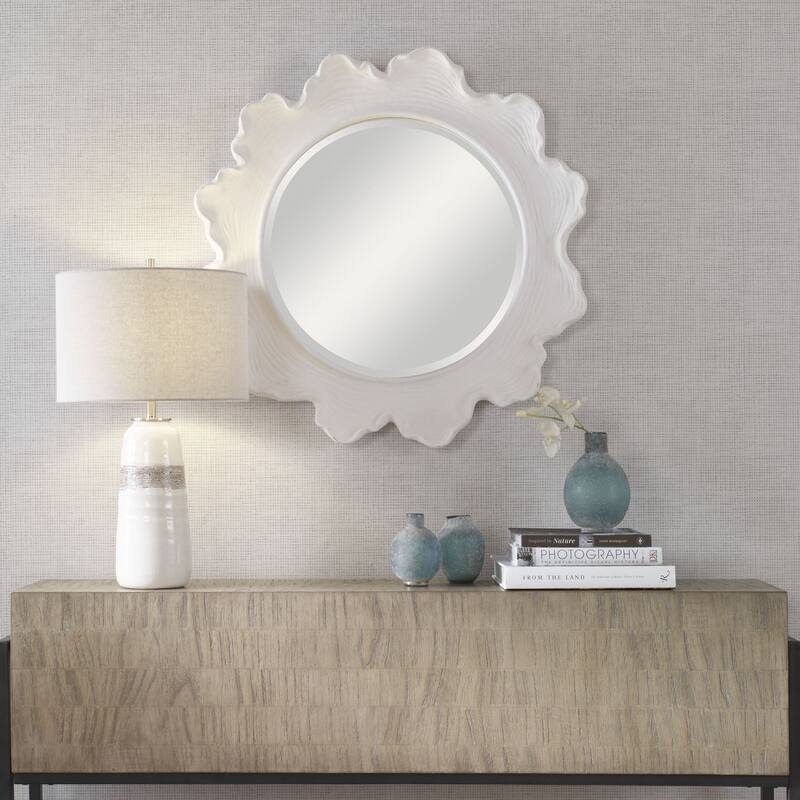 Uttermost 09797 Sea Coral 33-5/8" Diameter Circular Framed Bathroom