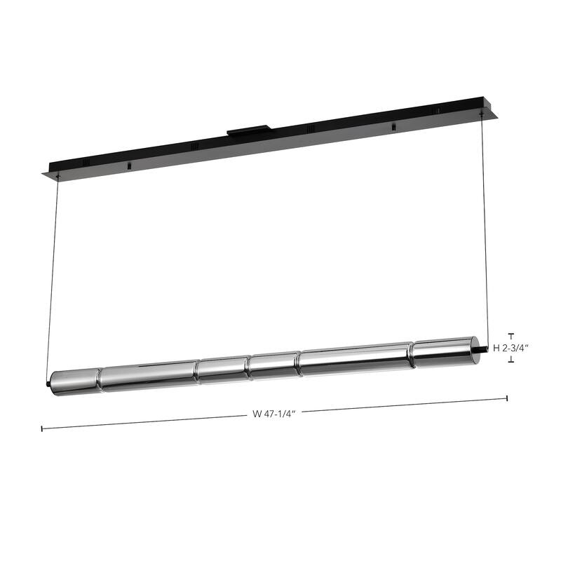Nuvo Lighting 62/2452 Evander 50" Wide Linear LED Pendant