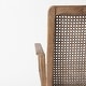 preview thumbnail 9 of 21, Clara Cream Fabric Seat with Cane Back and Light Brown Solid Wood Frame Dining Chair