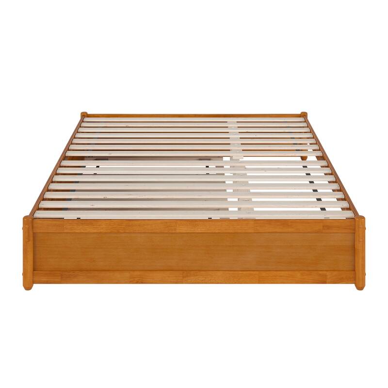 Barcelona Panel Platform Bed with Twin XL Trundle
