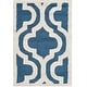 preview thumbnail 38 of 187, SAFAVIEH Handmade Cambridge Loretto Modern Moroccan Wool Rug 2' x 3' - Navy/Ivory