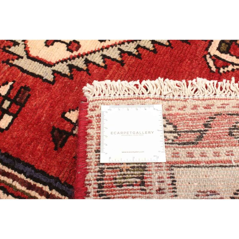 ECARPETGALLERY Hand-knotted Andelz Red Wool Rug - 3'4 x 4'2