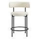 preview thumbnail 6 of 9, Albie Boucle Fabric Counter Stools - Set of 2