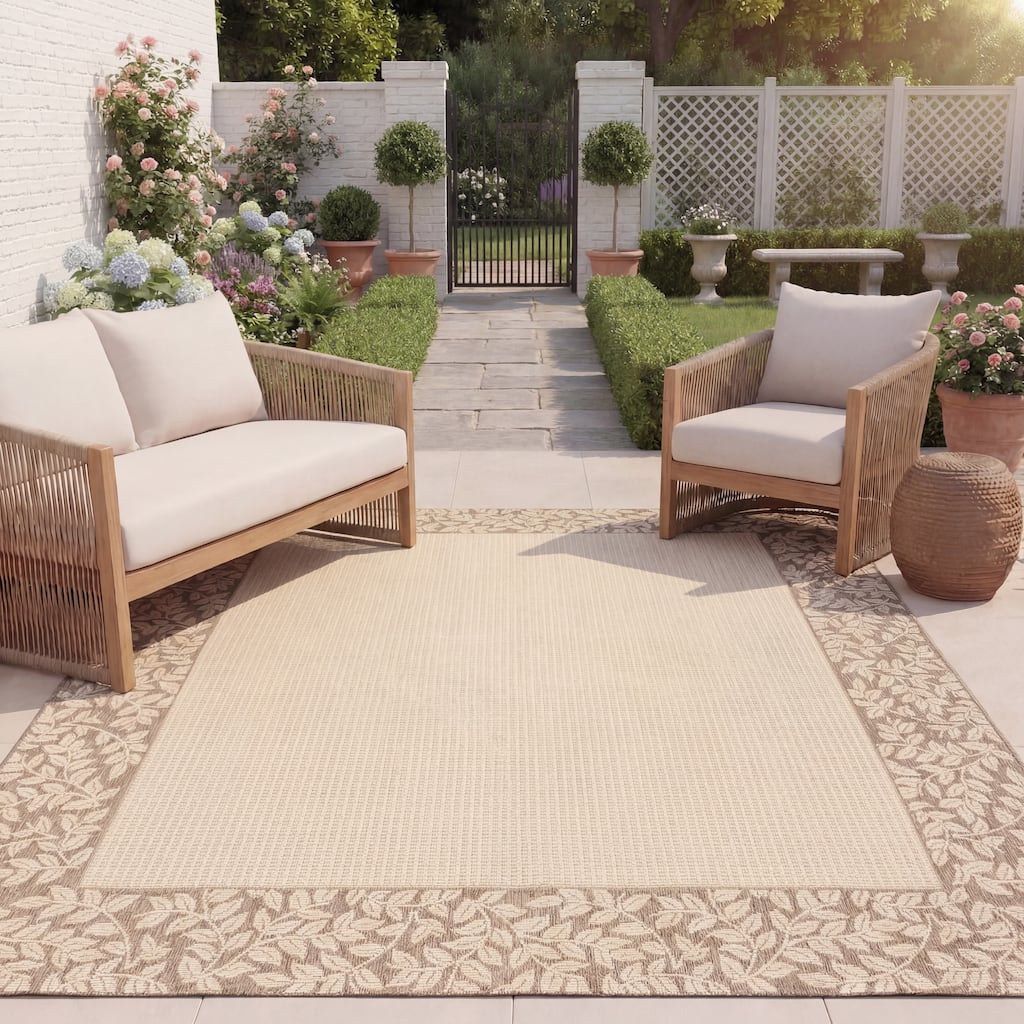 SAFAVIEH Courtyard Adorata Indoor /Outdoor Waterproof Backyard Patio Rug