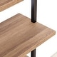 preview thumbnail 29 of 81, Nathan James Theo 5-Shelf Ladder Bookcase Wood with Metal Frame