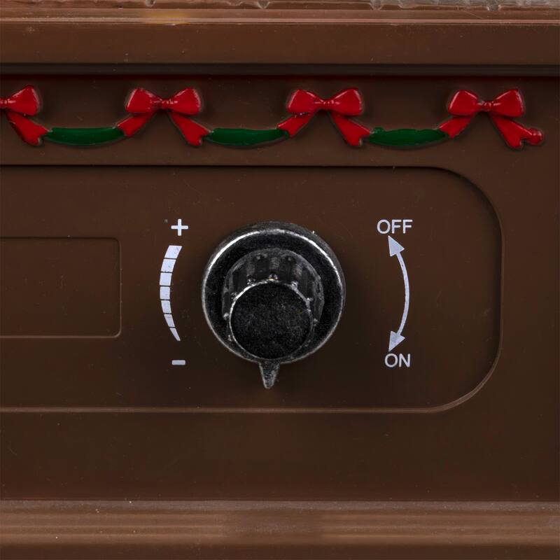 LED Lighted and Musical Retro Radio with Santa Scene Christmas Decoration - 12.5"