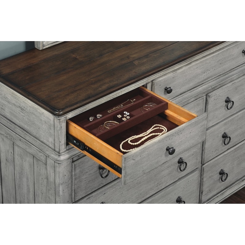 Plymouth Gray Wood Dresser