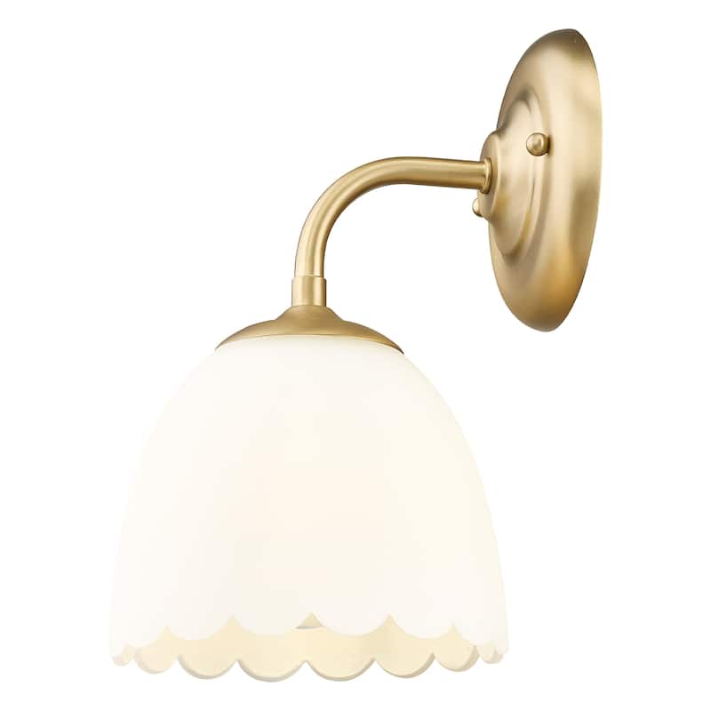 Golden Lighting Dorinda 1-light Wall Sconce in Brushed Champagne Brass