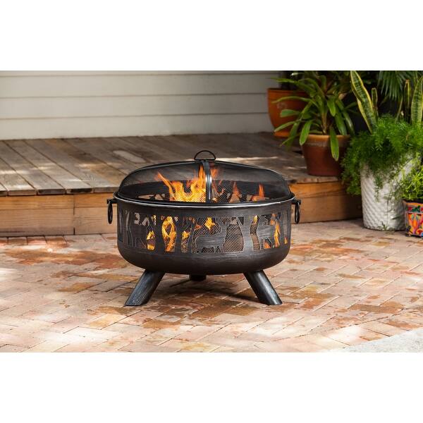 Shop Fire Sense 62340 Yukon 33 Wide Circular Free Standing Wood