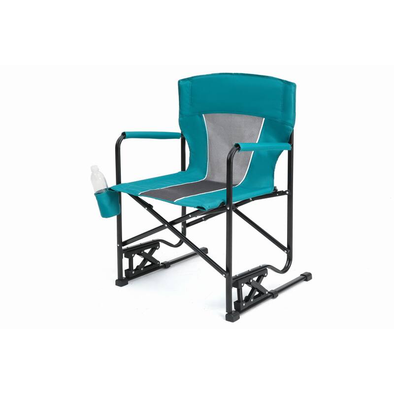 Outdoor Freestyle Rocker Camping Chair Portable Folding Rocking Chair With Solid (Excluding the table)