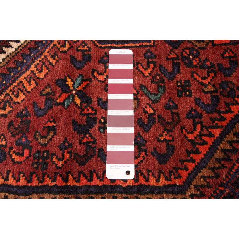 ECARPETGALLERY Hand-knotted Andelz Dark Red Wool Rug - 3'9 x 6'6