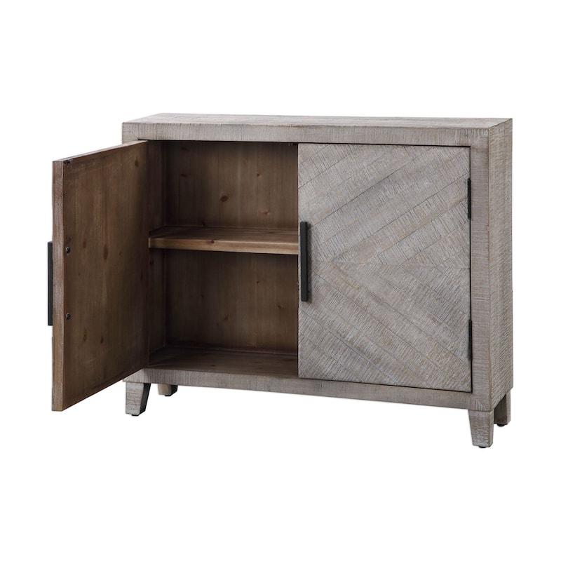Uttermost Adalind 40" Wide Contemporary Fir Wood Accent Cabinet with