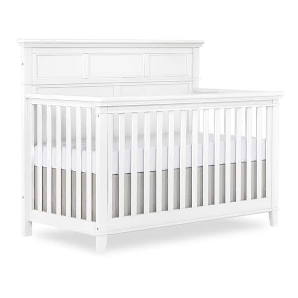 slide 2 of 3, SweetPea Baby Dover 4 in 1 Convertible Crib - White White