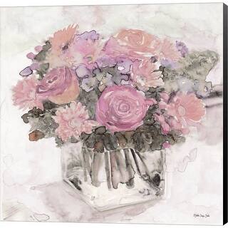 Stellar Design Studio 'Bouquet in Glass' Canvas Art - Bed Bath & Beyond ...
