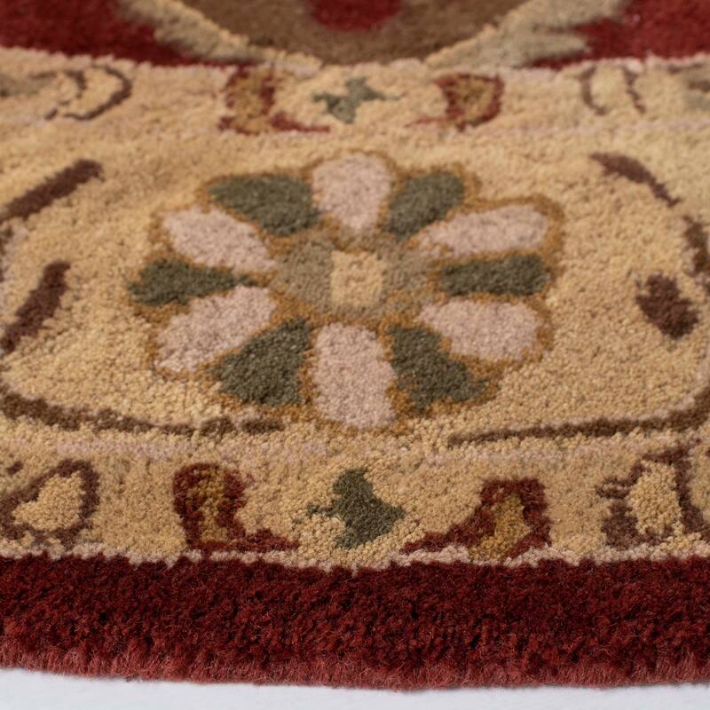 SAFAVIEH Handmade Heritage Layered Faux Bois Traditional Oriental Wool Rug