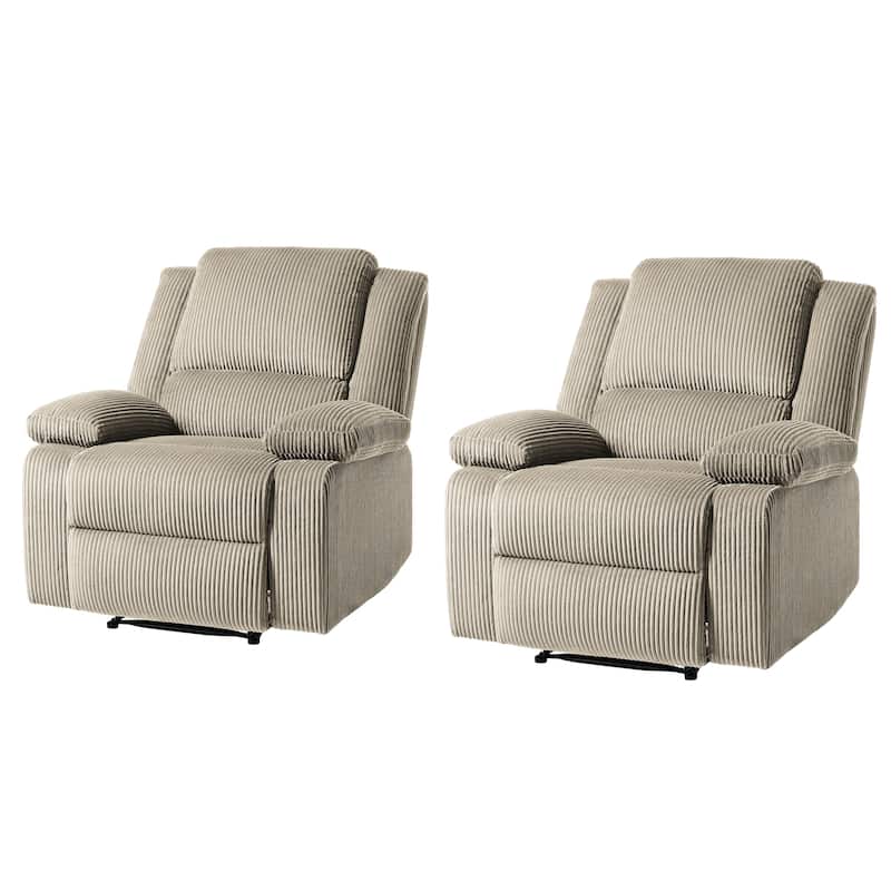 Corduroy Adjustable Recliner Chair Sofa for Living Room