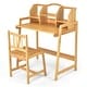 preview thumbnail 11 of 9, Costway Bamboo Kids Study Desk And Chair Set Height Adjustable Home - See Details