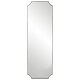 preview thumbnail 1 of 4, Framed Dressing Tall Wall Mirror - 72" - Stainless Steel