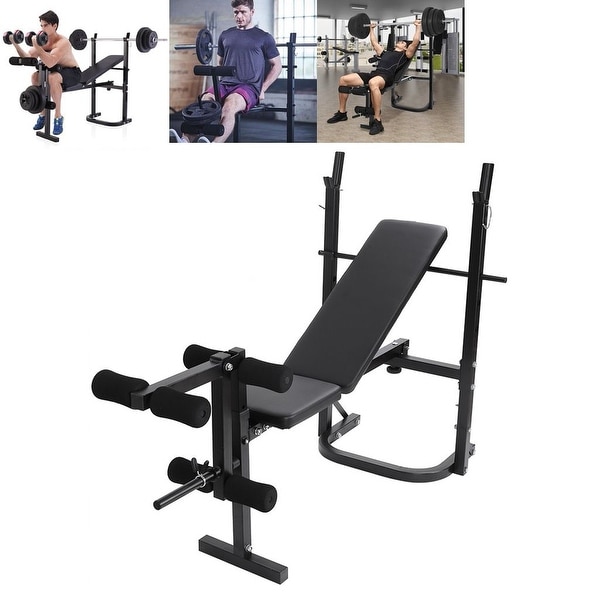 Weight bench barbell lifting press gym equipment exercise adjustable incline online